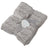 Pilbeam Jiggle & Giggle - Silver And Cream Aurora Cable Knit Baby Blanket