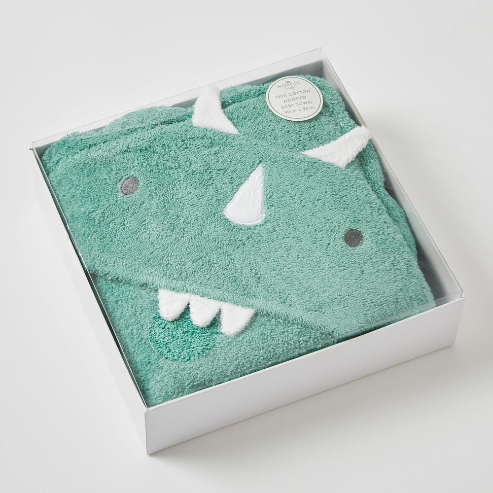 Pilbeam Nordic Kids - Theo Dinosaur Hooded Bath Towel
