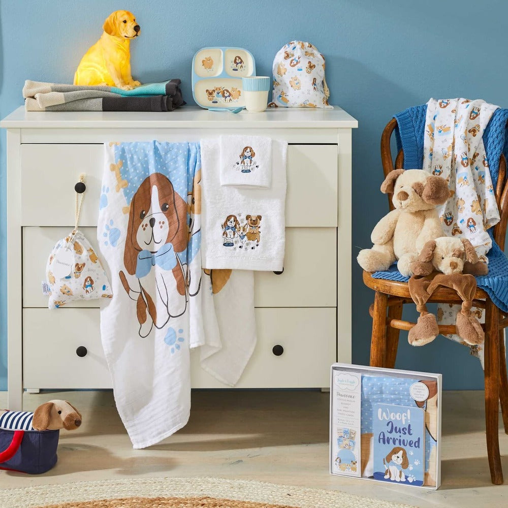 Pilbeam Jiggle & Giggle - Pawsome Bath Towel & Face Washer Set