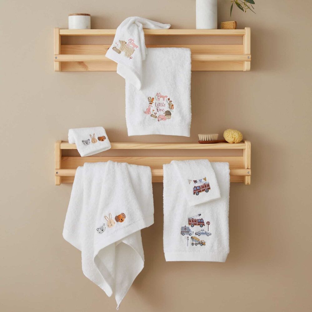 Pilbeam Jiggle & Giggle - Woodlands Bath Towel & Face Washer Set