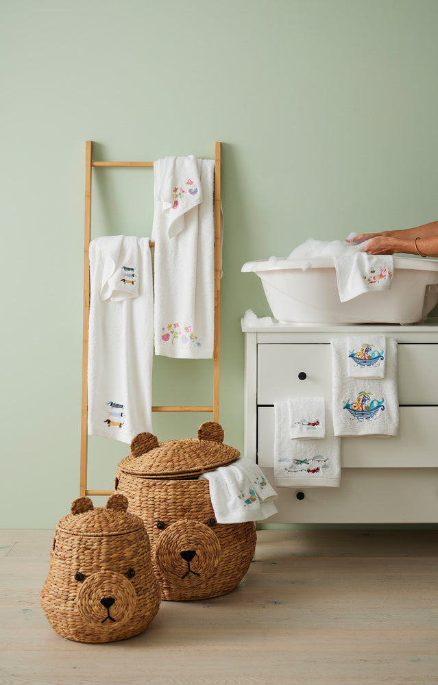Pilbeam Baby Jiggle & Giggle - Fun Ark Bath Towel & Face Washer Set