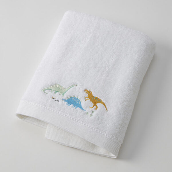 Pilbeam Jiggle & Giggle - Dallying Dino Bath Towel & Face Washer Set