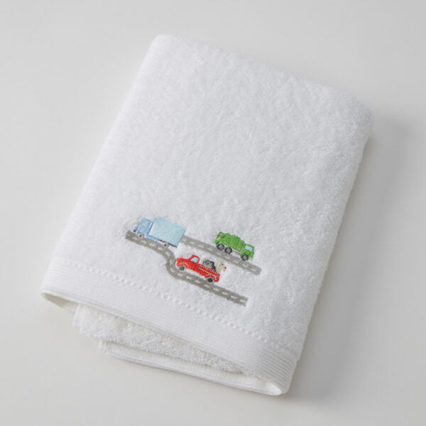Pilbeam Jiggle & Giggle - Trucking Along Bath Towel & Face Washer Set