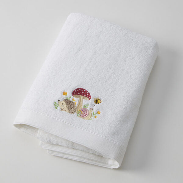 Pilbeam Jiggle & Giggle - Mushroom Meadow Bath Towel & Face Washer Set