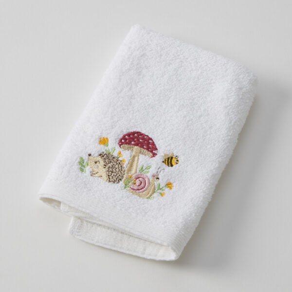 Pilbeam Jiggle & Giggle - Mushroom Meadow Bath Towel & Face Washer Set