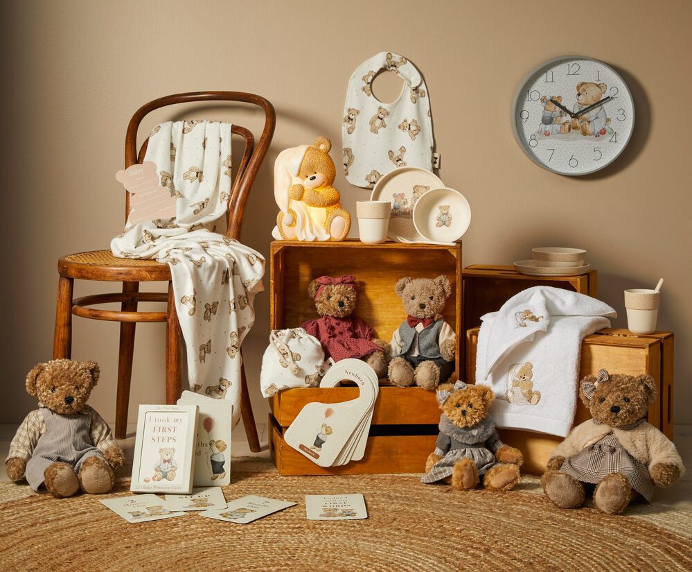 Notting Hill Bear - Kids Bamboo 4pc Dinner Set