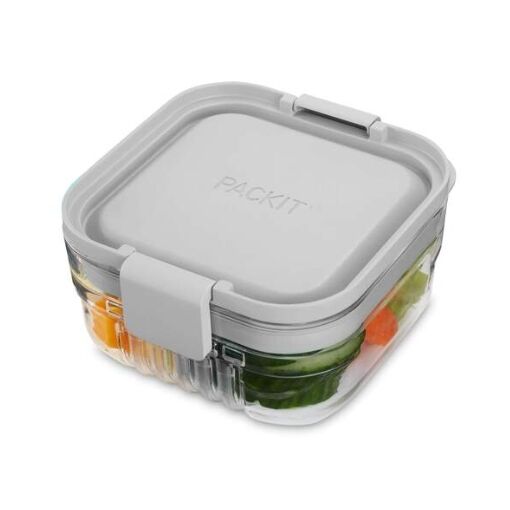 Packit Mod Snack Bento Container - Steel Grey