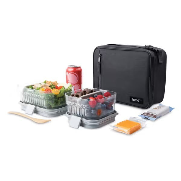 PackIt Freezable Lunch Box - City Charcoal