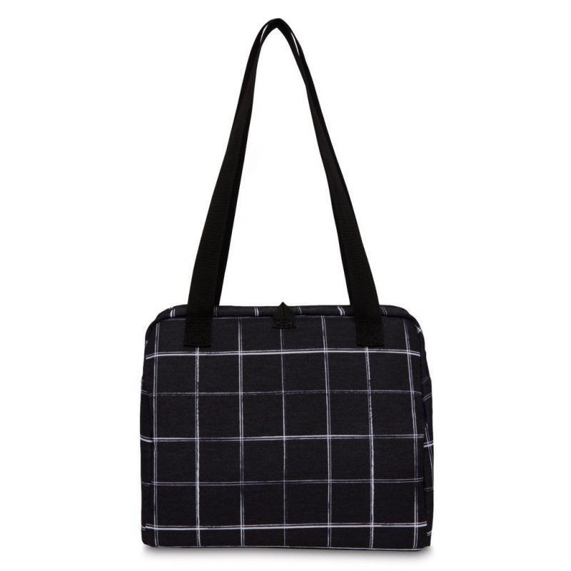 Packit Freezable Hampton Lunch Bag - Black Grid