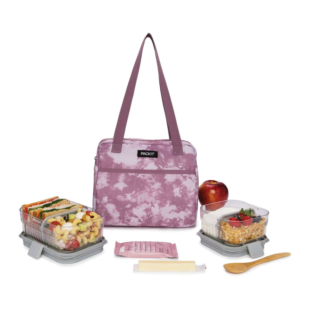 Packit Freezable Hampton Lunch Bag - Mulberry Tie Dye