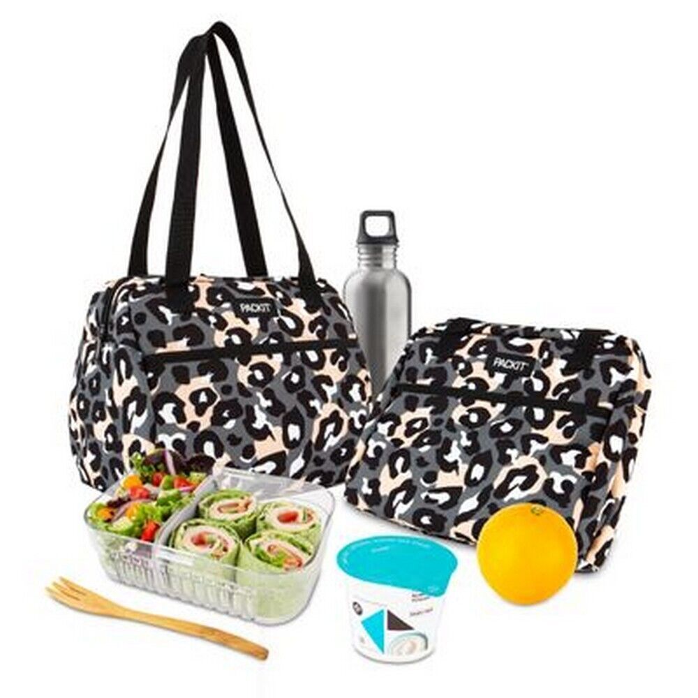 Packit Freezable Hampton Bag - Wild Leopard Grey