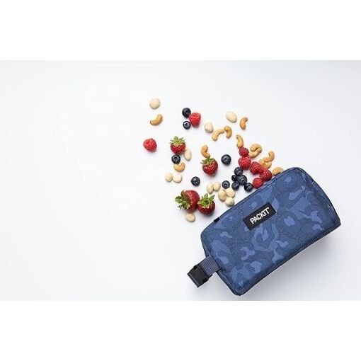 Packit Freezable Snack Box - Heather Leopard Navy