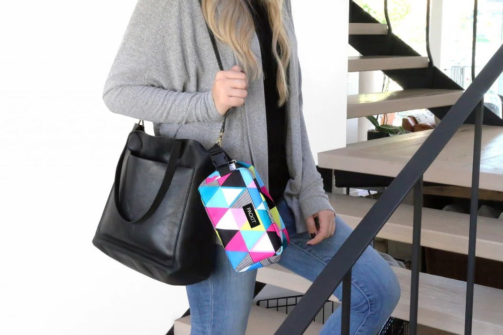 Packit Freezable Snack Box - Triangle Stripes