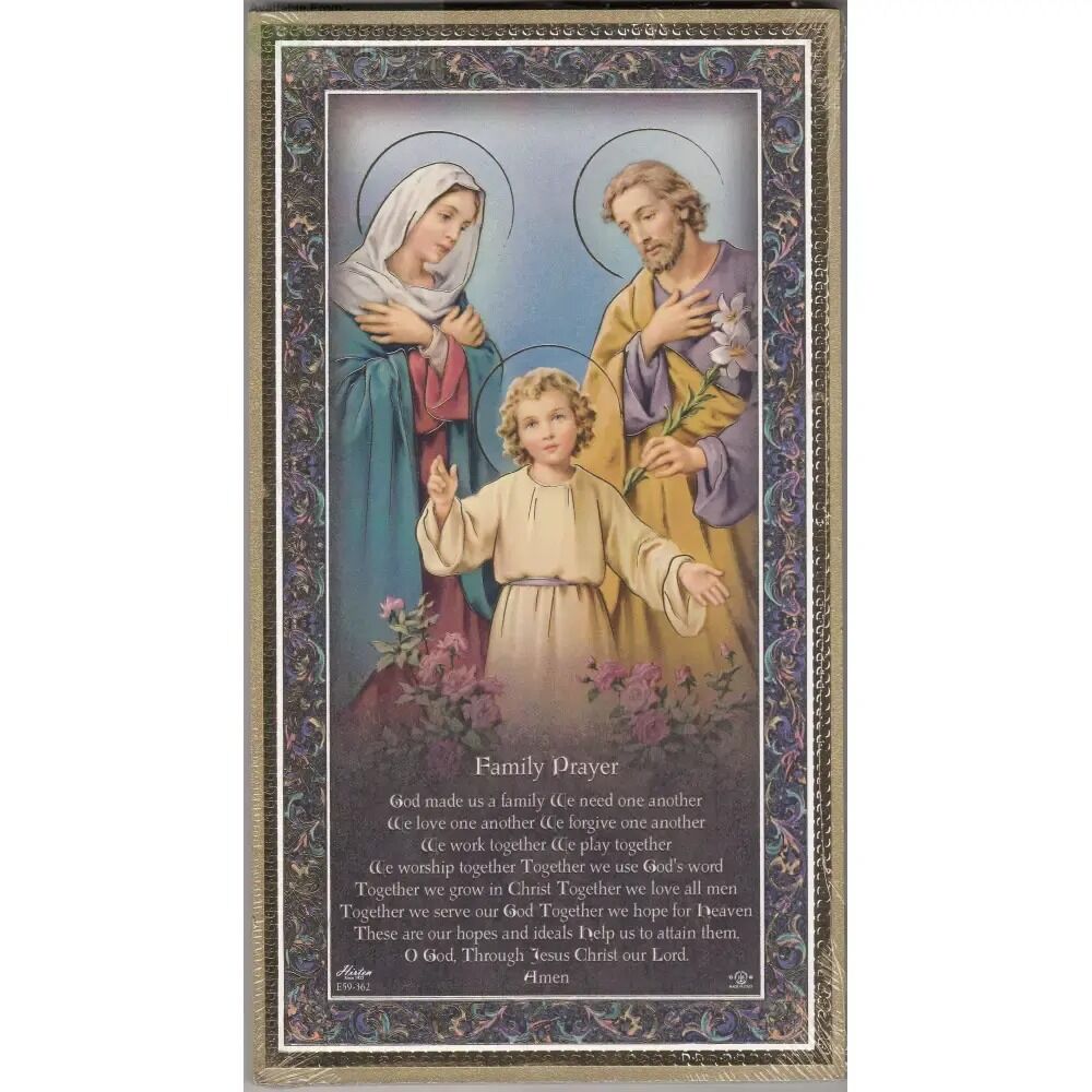 Hanging Wood Plaque with Prayer - Family Prayer