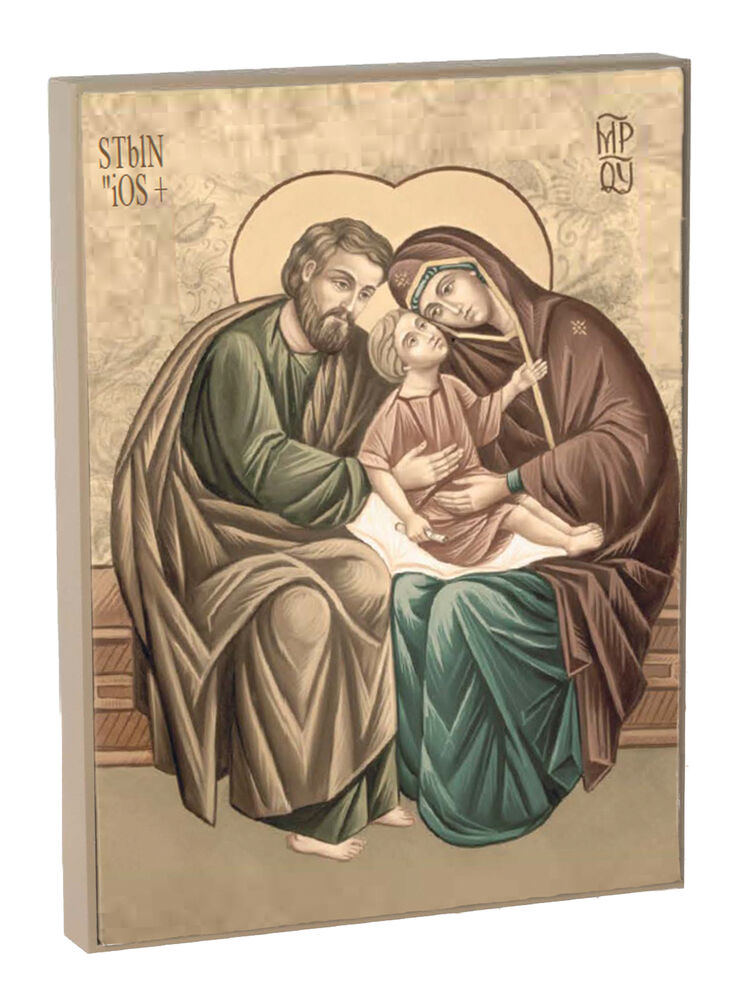 Wooden Plaque - Holy Family Icon