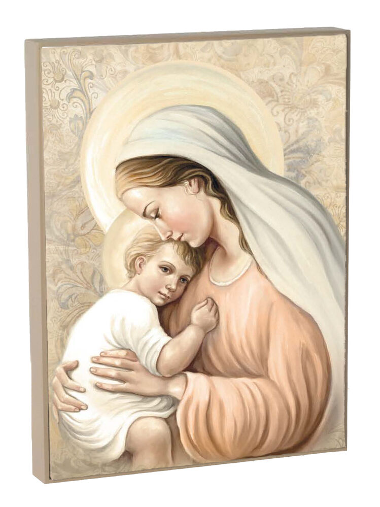Wooden Plaque - Mother and Child