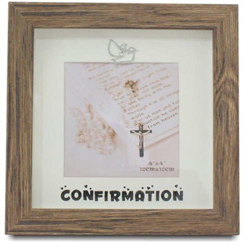Confirmation Photo Frame - Timber Look