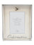 Silver Confirmation Photo Frame - Dove Motiff