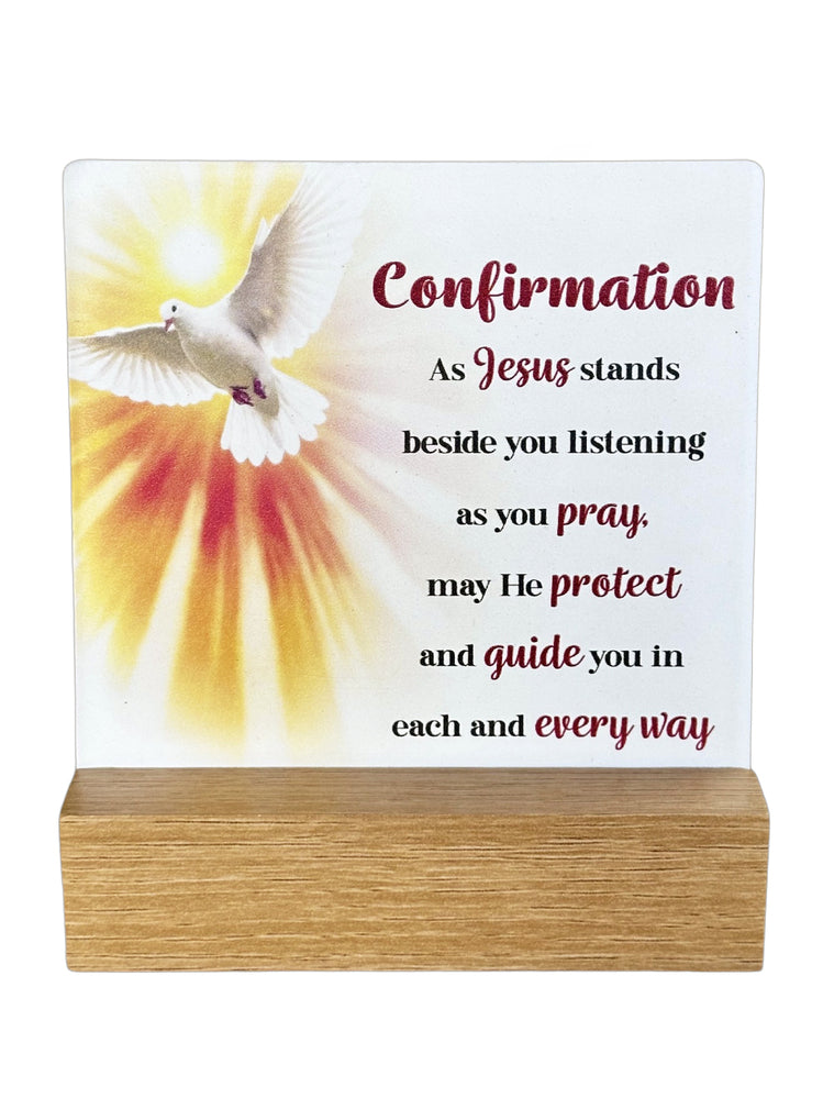 Fleur Ceramic Plaque - Confirmation