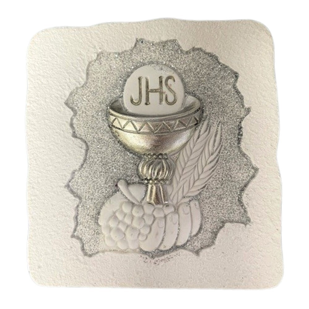 Square Resin Plaque - Communion