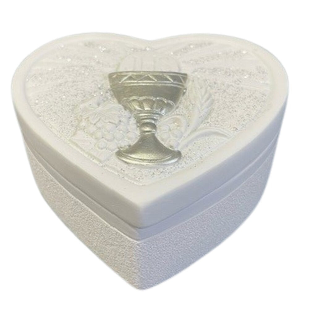 Heart Shaped Trinket Box - Communion
