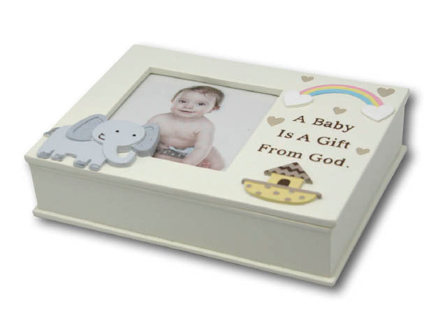 Noahs Ark Baby Photo Keepsake Box