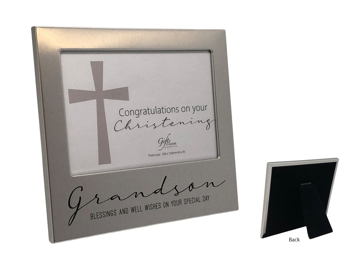 Christening Photo Frame - Grandson