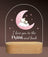 Night Light LED - Moon and Back Pink
