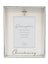 Silver Christening Photo Frame with Motiff - 4x6 - Goddaughter