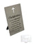 Christening Metal Plaque