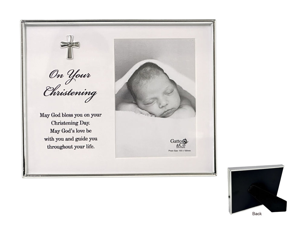 Christening Silver Photo Frame 4x6