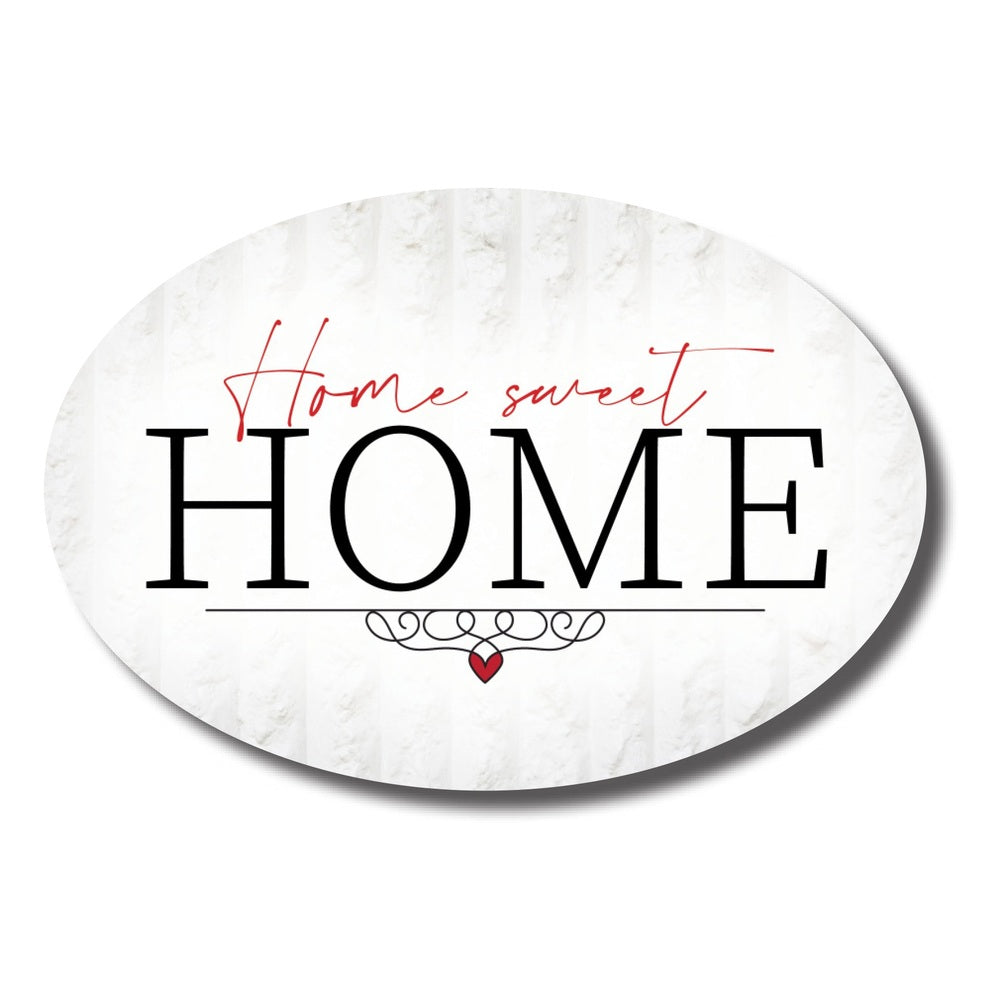 Home Warmer Ceramic Oval Plaque - Home Sweet Home