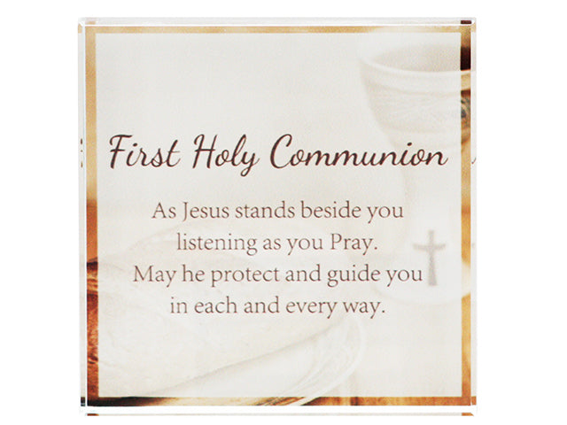 Crystal Block - First Holy Communion