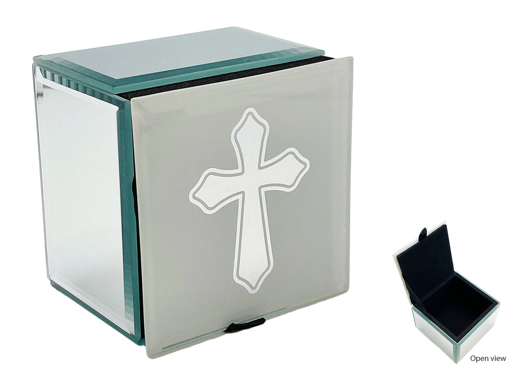 Mirror Trinket Box - Cross
