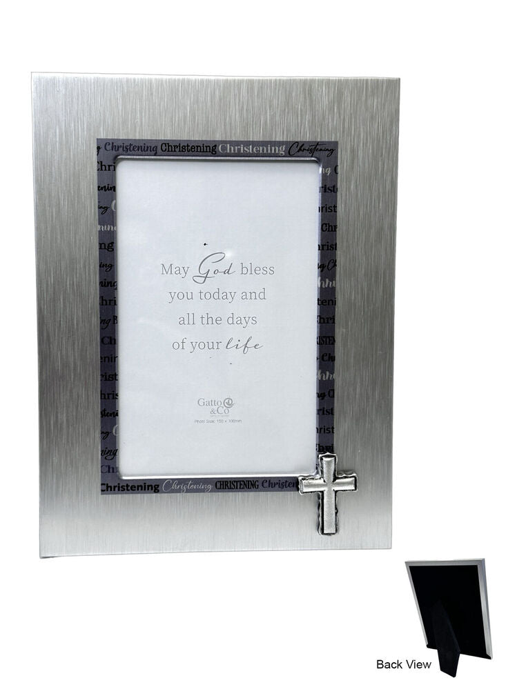 Christening Photo Frame with Symbol