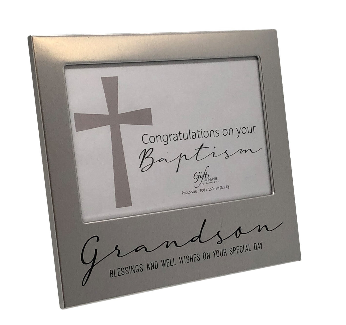 Baptism Photo Frame - Grandson