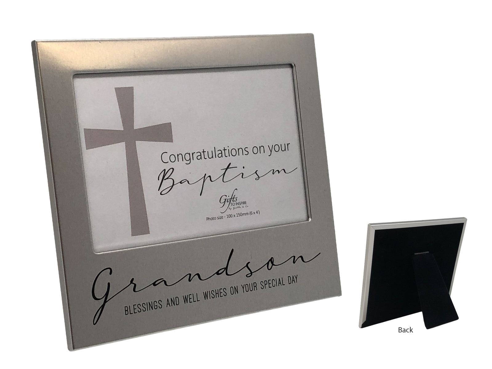 Baptism Photo Frame - Grandson