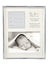 Silver Baptism Photo Frame with Record - 4x6