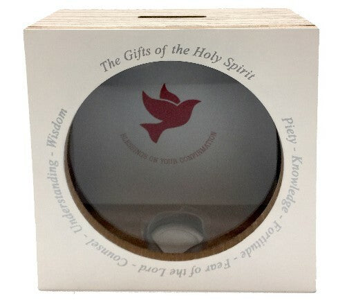 Confirmation Money Box - White