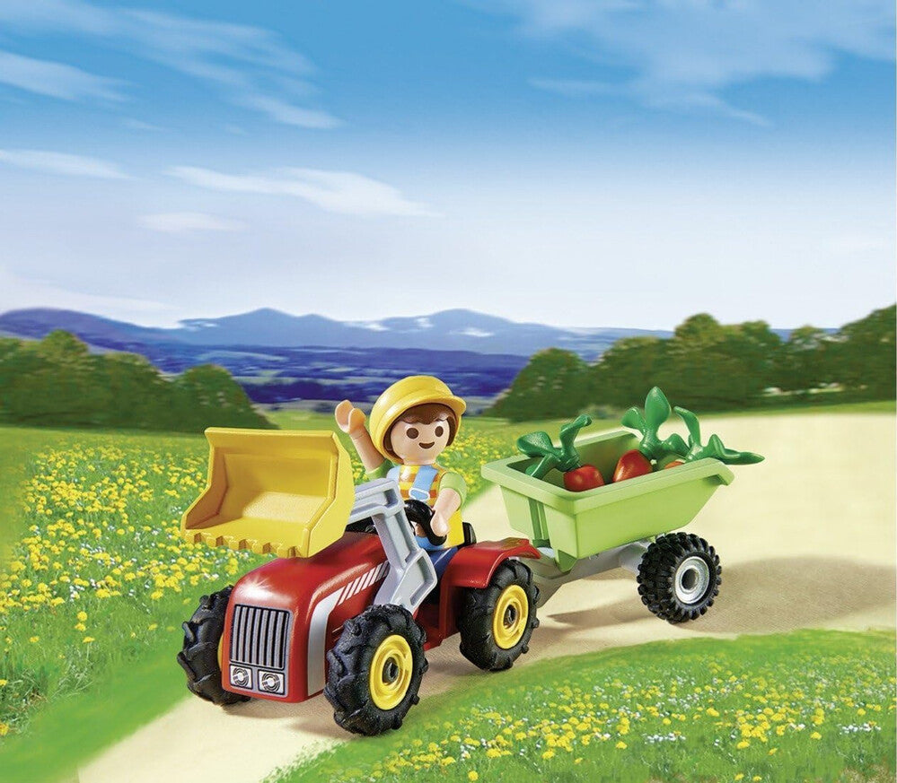 Playmobil - Boy with Children's Tractor