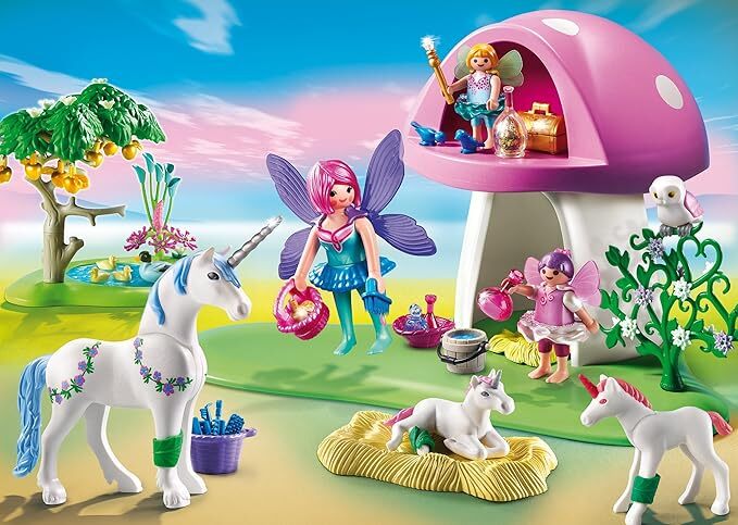 Playmobil Princess Magic - Fairies with Toadstool House