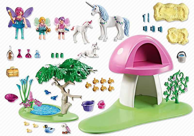 Playmobil Princess Magic - Fairies with Toadstool House