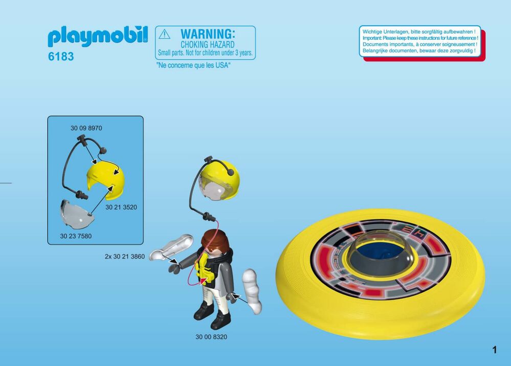 Playmobil Sports & Action - Cosmic Flying Disk with Astronaut