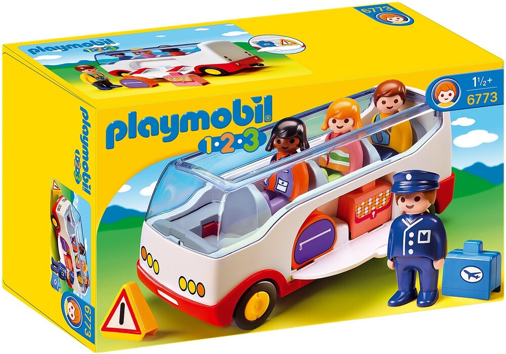 Playmobil 1.2.3 - Airport Shuttle Bus