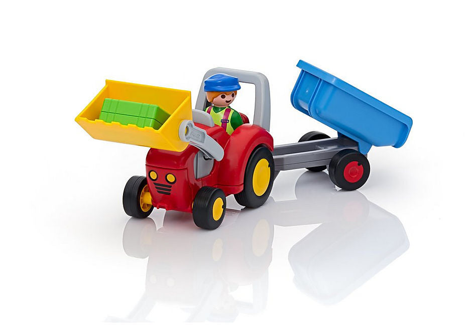 Playmobil 1.2.3 - Tractor with Trailer