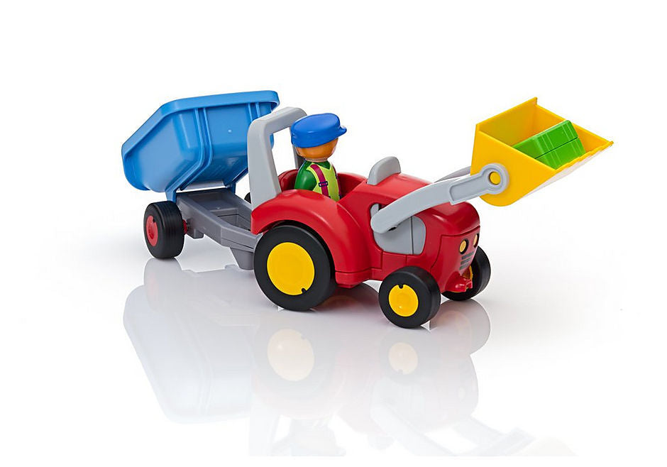 Playmobil 1.2.3 - Tractor with Trailer
