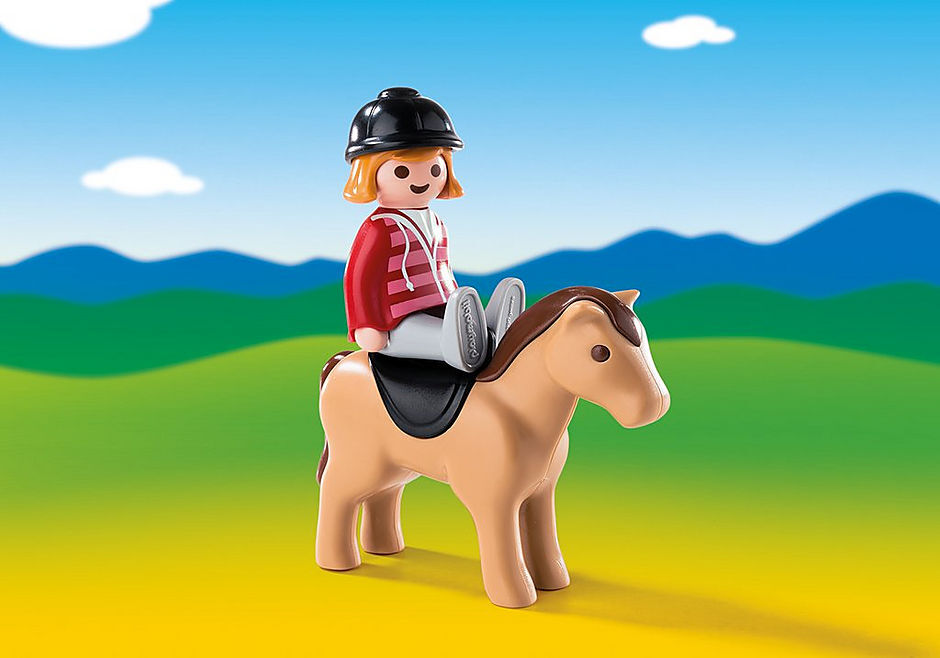 Playmobil 1.2.3 - Equestrian with Horse