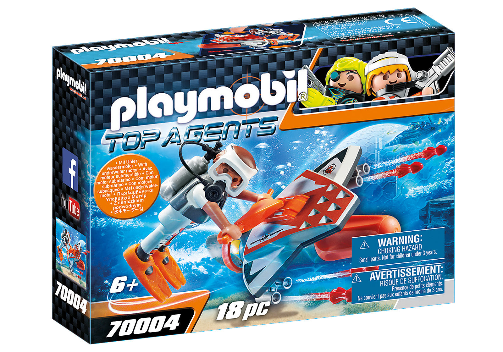 Playmobil Top Agents - SPY TEAM Underwater Wing