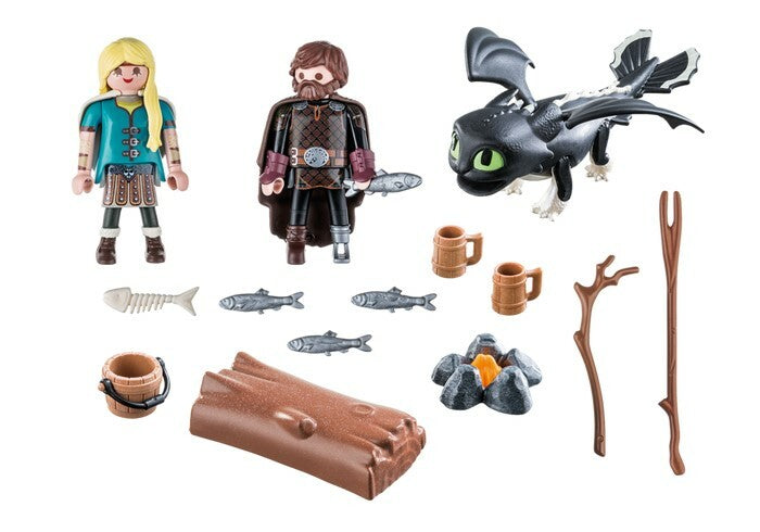 Playmobil How To Train Your Dragon 3 - Hiccup and Astrid with Baby Dragon