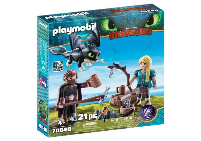 Playmobil How To Train Your Dragon 3 - Hiccup and Astrid with Baby Dragon